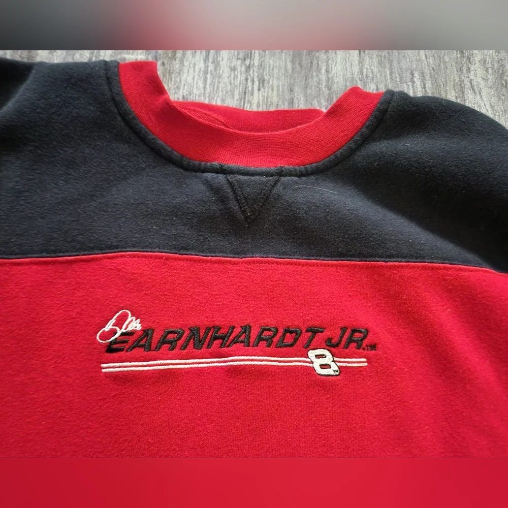 Chase Authentics‎ Earnhardt Jr Racing Sweatshirt Black Red XL 18/20 Y2K